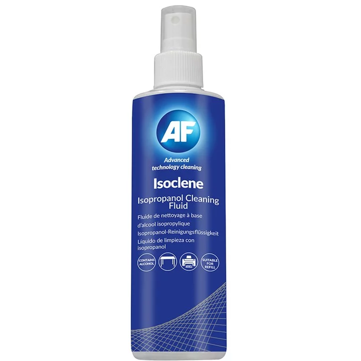 AF Isoclene – 250 ml Pump Spray Bottle Of Isopropanol Solution For Surfaces And Technical Maintenance Code ISO250