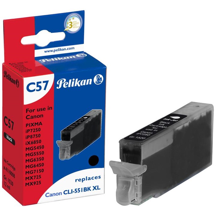 CANCLI551BKXLPEL Pelikan Ink Compat For Canon CLI-551XL Black