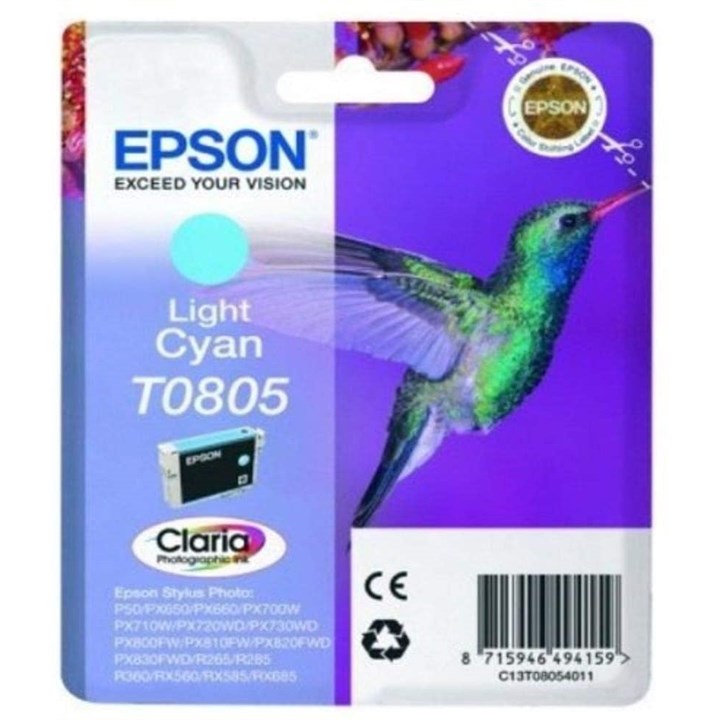 EPSC13T08054011 Epson T0805 Light Cyan Ink Stylus Photo R265 R360 RX560