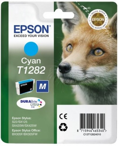 EPSC13T12824010 Epson T128240 Ink Cartridge Cyan C13T12824011