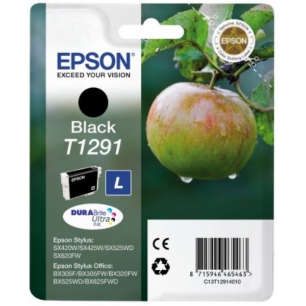 EPSC13T12914012 Epson T1291 Black Inkjet Cartridge