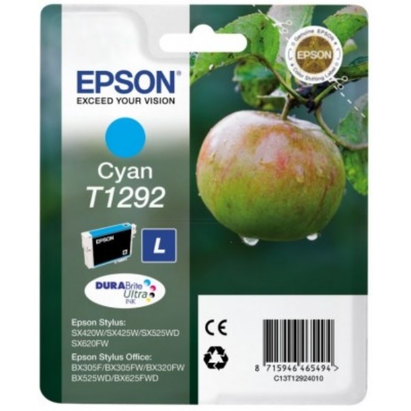 EPSC13T12924012 Epson T1292 Cyan Inkjet Cartridge