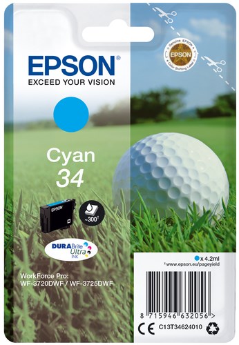 EPSC13T34624010 Epson WF3720DWF Ink Cyan C13T34624010