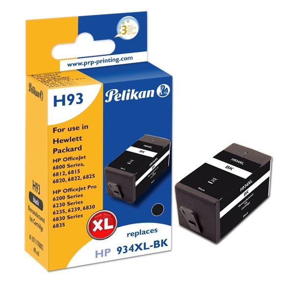 HPC2P23AEPEL Pelikan Ink Reman For HP 934XL Black (C2P23Ae)