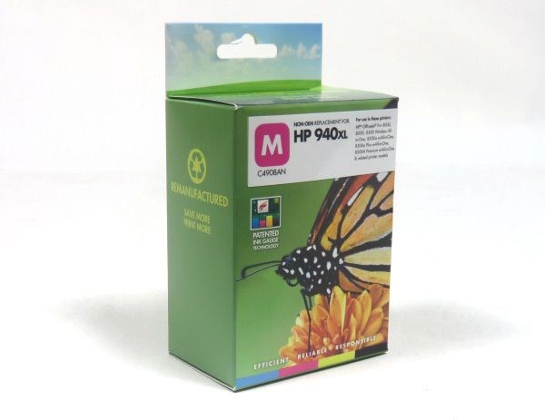 HPC4908AERM SIMPLY HP 940XL Remanufactured Ink Cartridge Magenta C4908A