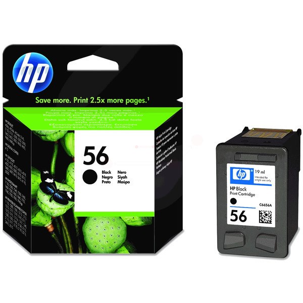 HPC6656AE HP No.56 Inkjet Cartridge Black Code C6656AE