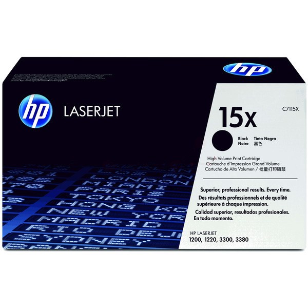HP No.15X Laser Toner Cartridge Black Code C7115X