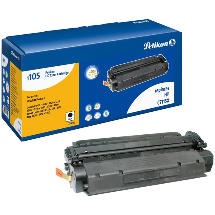 Pelikan Laser Toner For HP 15X Black (C7115X)