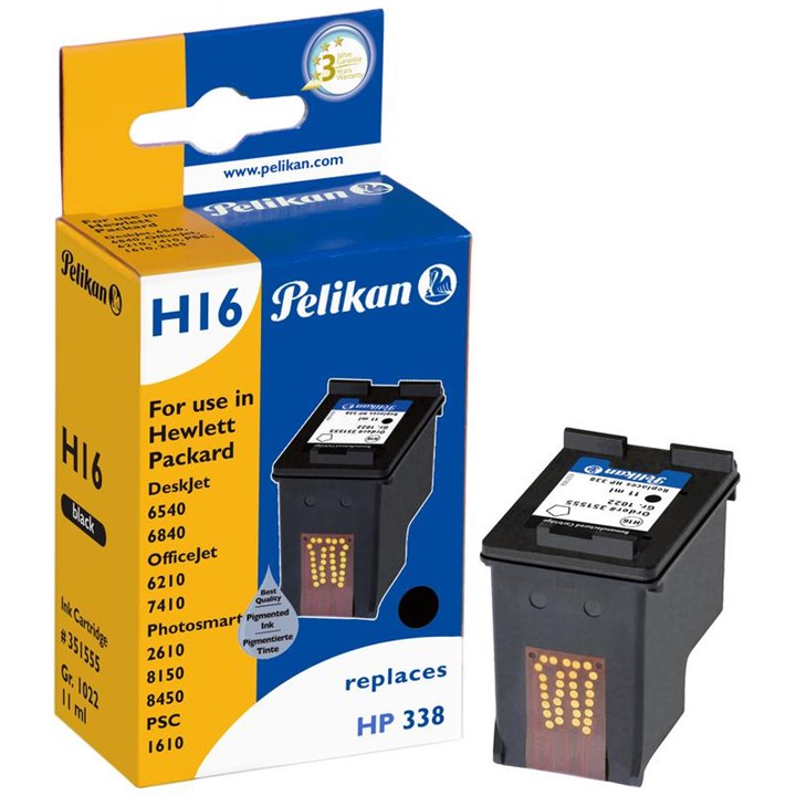 HPC8765EEPEL Pelikan Ink Reman For HP 338 Black (C8765Ee)
