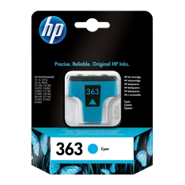 HPC8771EE HP No.363 Inkjet Cartridge Cyan Code C8771EE