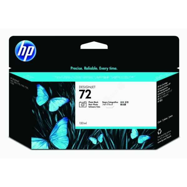 HPC9370A HP No.72 Inkjet Cartridge 130ml Photo Black Code C9370A