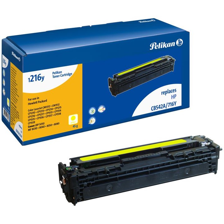 Pelikan Laser Toner For HP 125A Yellow (Cb542A)