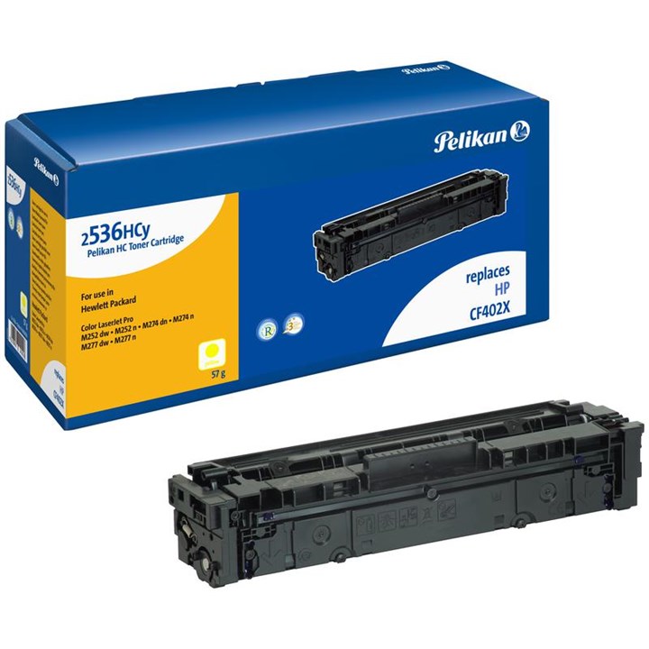 HPCF402XPEL Pelikan Laser Toner For HP 201X Yellow (CF402X)