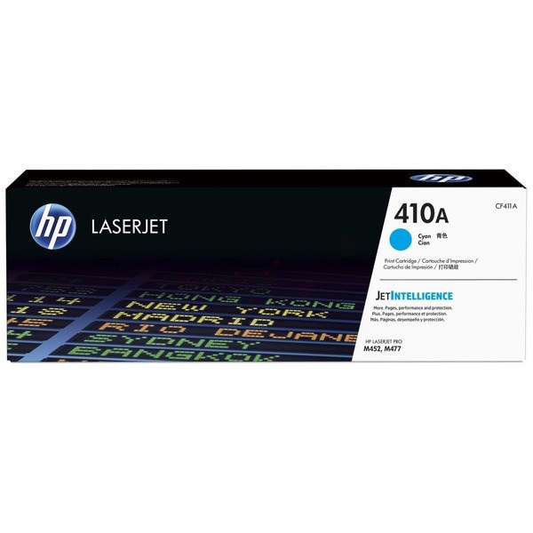 HPCF411A HP 410A Cyan Original LaserJet Toner Cartridge CF411A