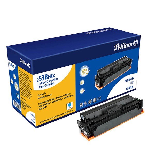 HPCF411XPEL Pelikan Laser Toner For HP 410X Cyan (CF411X)