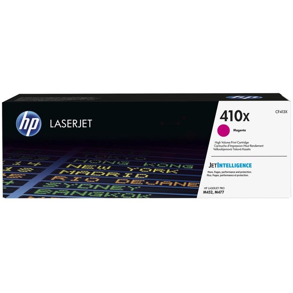 HPCF413X HP 410X High Yield Magenta Original LaserJet Toner Cartridge CF413X