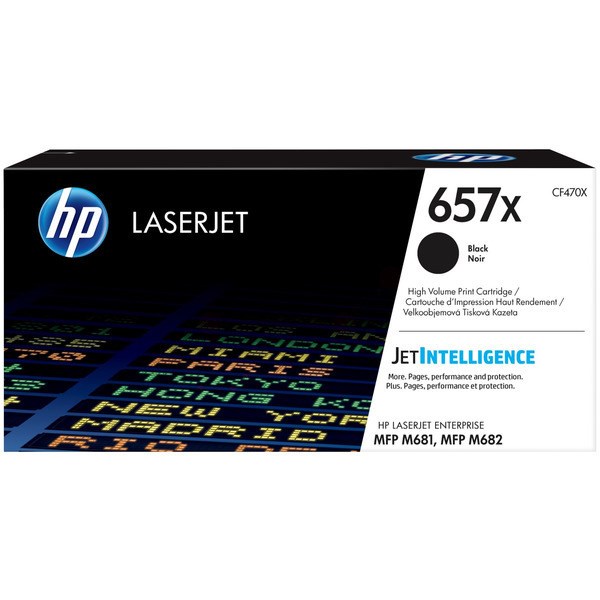 HPCF470X HP 657X High Yield Black Original LaserJet Toner Cartridge CF470X