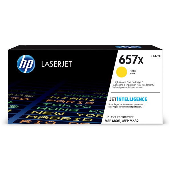 HPCF472X HP 657X High Yield Yellow Original LaserJet Toner Cartridge CF472X