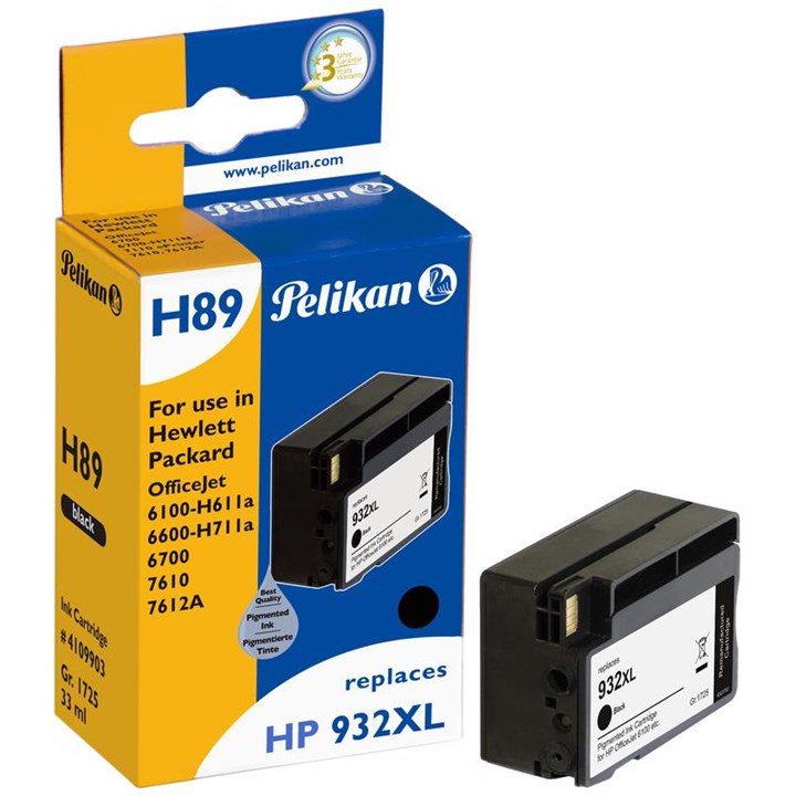 HPCN053AEPEL Pelikan Ink Reman For HP 932XL Black (Cn053Ae)