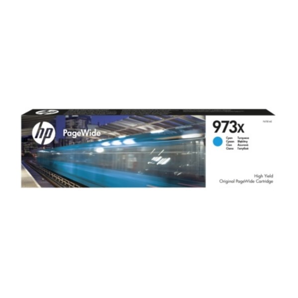 HPF6T81AE HP 973X Cyan PageWide Inkjet Cartridge High Yield F6T81AE