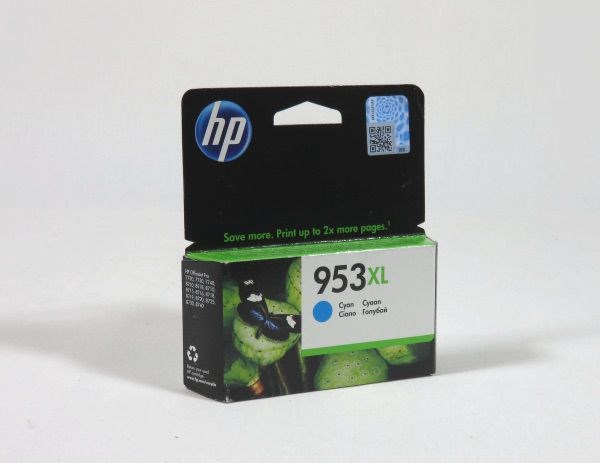 HPF6U16AE HP 953XL Original HY Ink Cartridge Cyan Pack of 1 F6U16AEBGX