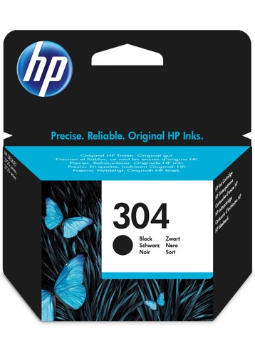 HPN9K06AE HP 304 Original Ink Cartridge Black Pack of 1 N9K06AEBGX
