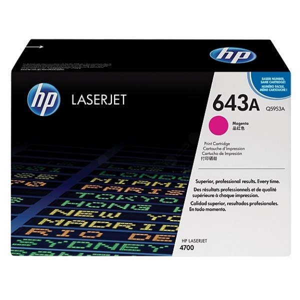 HPQ5953A HP No.643A Laser Toner Cartridge Magenta Code Q5953A