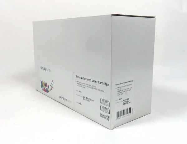 HPQ6470ARM SIMPLY HP CLJ3600 3800 Toner Black Remanufactured L227 Q6470A