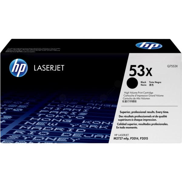 HPQ7553X HP No.53X Laser Toner Cartridge High Yield Black Code Q7553X
