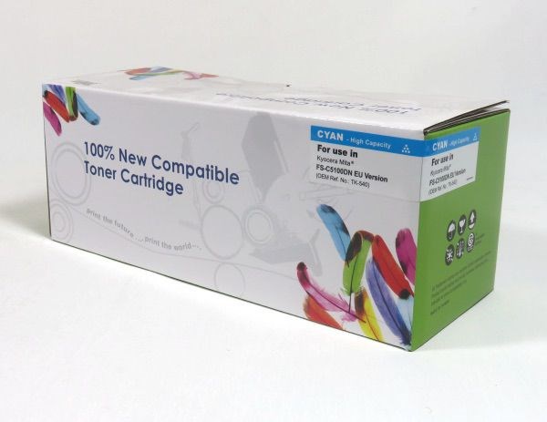 KYO3511C Kyocera FSC5100 Toner Cyan Compatible TK540C 1T02HLCEU0