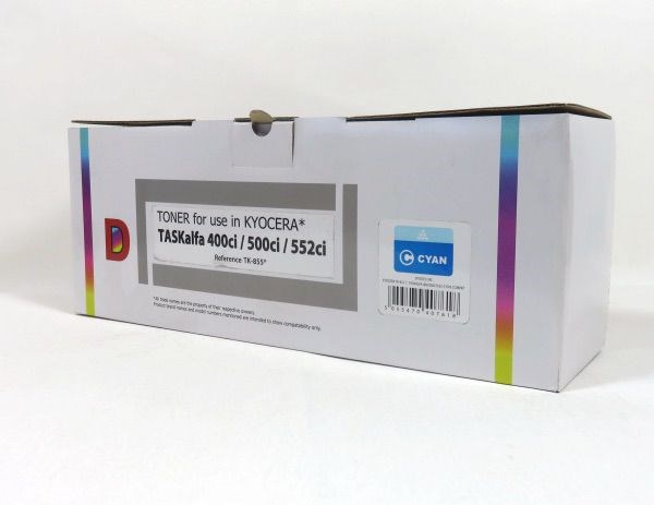 KYO3519C Kyocera 400 500 552 Toner Cyan Compatible TK855C