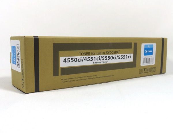KYO3523C Kyocera 4550 5550 Toner Cyan Compatible TK8505C 1T02LCCNL0