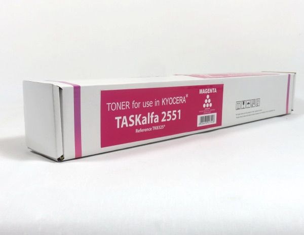 KYO3527M Kyocera 2551 Toner Magenta Compatible TK8325C 1T02NPBNL0