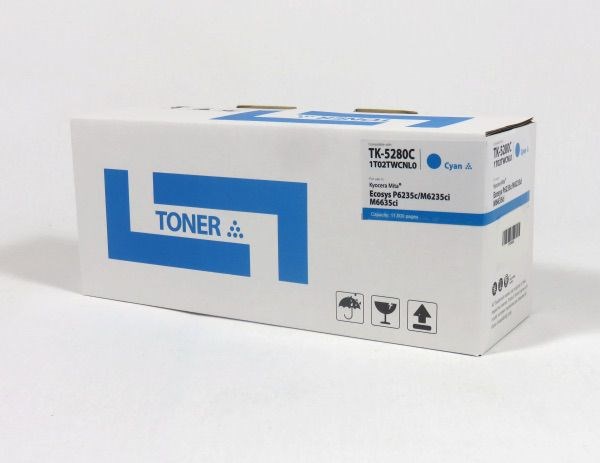 KYO3550C Kyocera P6235 M6235 Toner Cyan Compatible TK5280C 1T02TWCNL0