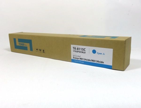 KYO3552C Kyocera M8124 Toner Cyan Compatible TK8115C
