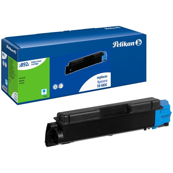 KYOTK580CPEL Pelikan Laser Toner For Kyocera TK-580C Cyan