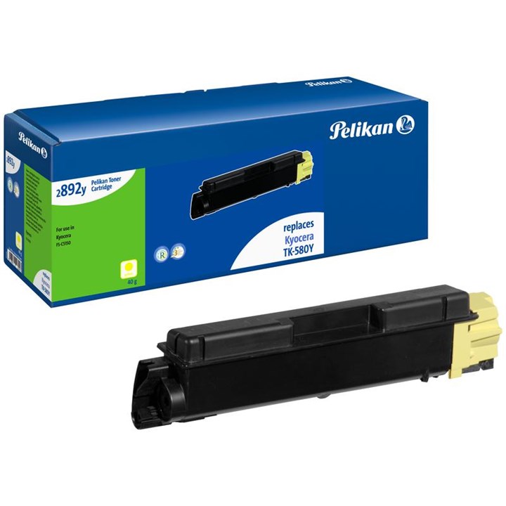 KYOTK580YPEL Pelikan Laser Toner For Kyocera TK-580Y Yellow