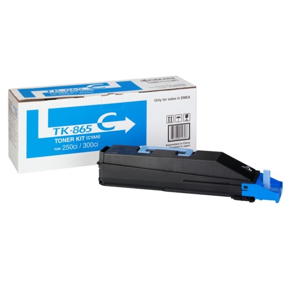 KYOTK865C Kyocera TA250CI 300 Toner Cyan 0T2JZCEU TK865C
