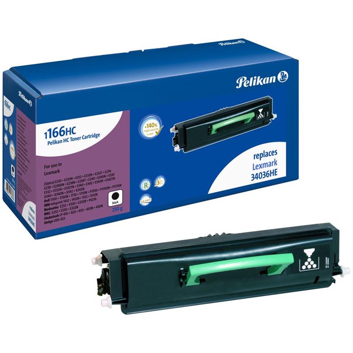 LEX34036HEPEL Pelikan Laser Toner For Lexmark 34036He Black