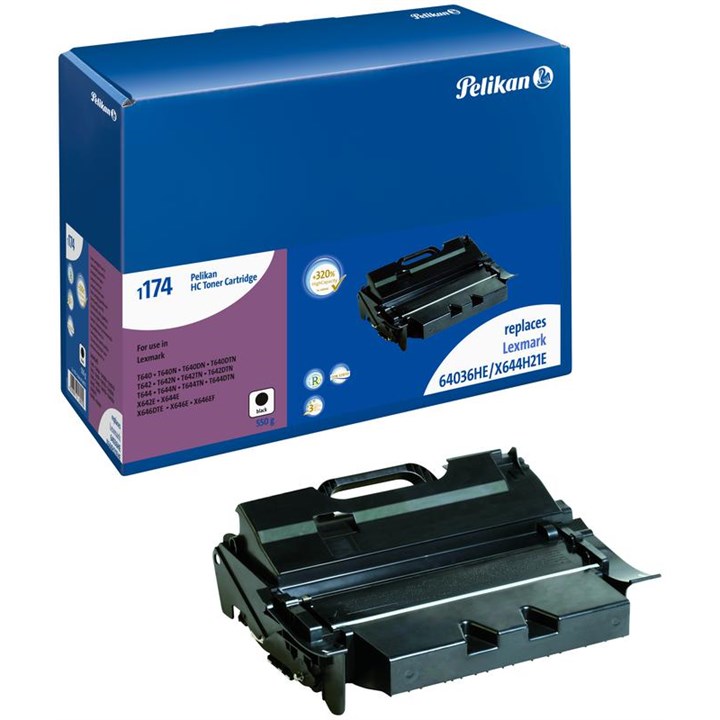 LEX64036HEPEL Pelikan Laser Toner For Lexmark 64036He Black