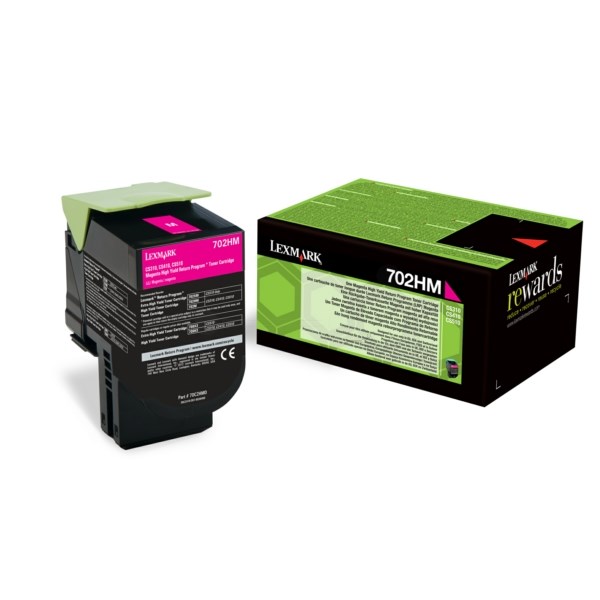 LEX70C2HM0RM Lexmark 702Hk Magenta High Capacity Toner Reman 70C2Hm0