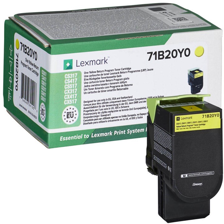 LEX71B20Y0 Lexmark CS317 Yellow Toner Cartridge