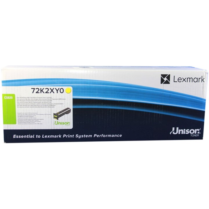 LEX72K2XY0 Lexmark CS820 Yellow Extra High Yield Toner 72K2XY0