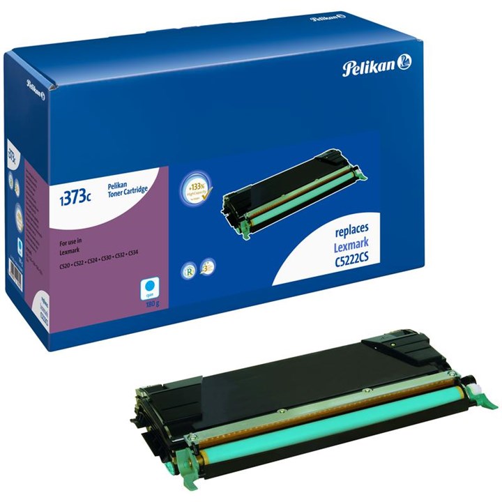 LEXC5222CSPEL Pelikan Laser Toner For Lexmark C5222Cs Cyan