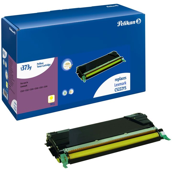 LEXC5222YSPEL Pelikan Laser Toner For Lexmark C5222Ys Yellow