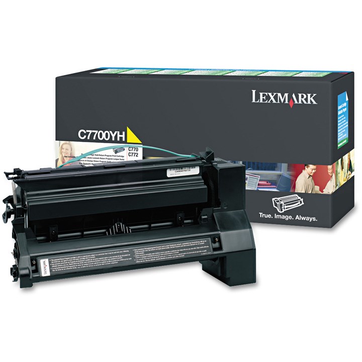 LEXC7700AH Lexmark C770 HY Toner Yellow 00C7700YH
