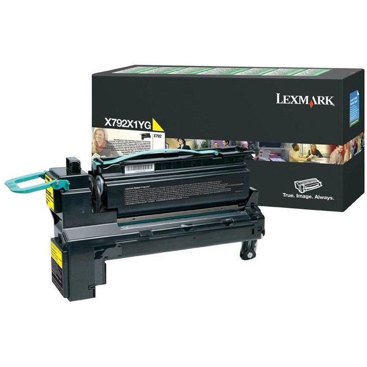 LEXX792X1YG Lexmark X792 Extra High Yield Return Program Toner Yellow