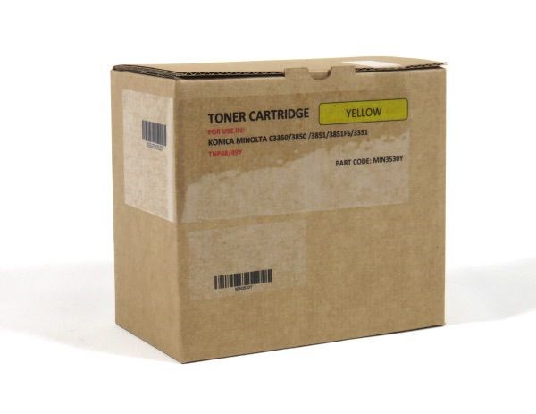 MIN3530Y Konica Minolta Toner Yellow TNP48/49C A5X0250 A95W25 C3350/C3850/C3851/C3351
