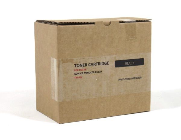 MIN3553B Minolta C3110 3100P Develop +3110 3100P Tnr Bk Remanufactured TN51K