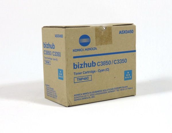 MINTNP48C Konica Minolta Toner Cyan A5X0450 TNP48C C3350/C3850